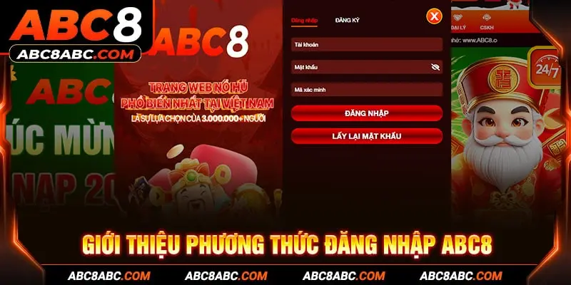 Giới thiệu phương thức đăng nhập ABC8