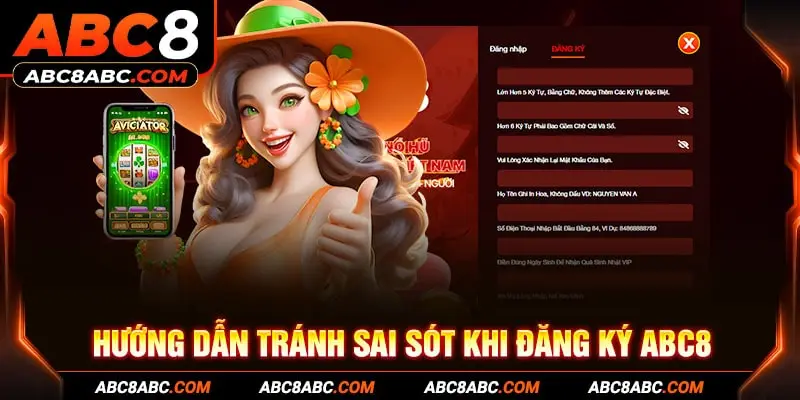 Hướng dẫn tránh sai sót khi đăng ký ABC8